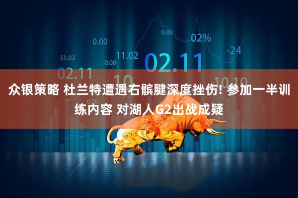 众银策略 杜兰特遭遇右髌腱深度挫伤! 参加一半训练内容 对湖人G2出战成疑